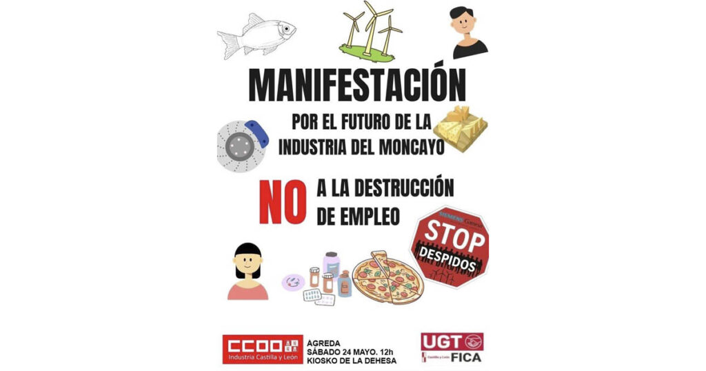 Soria ¡YA! llama a la ciudadanía del Moncayo a sumarse a la manifestación de Ágreda para defender el empleo