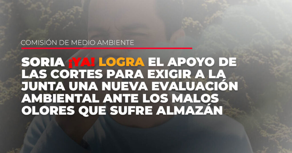 Soria YA logra el apoyo de las Cortes para exigir a la Junta una nueva evaluacion ambiental ante los olores en Almazan