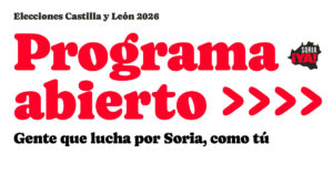 Programa abierto Soria ¡YA! - Elecciones 2026