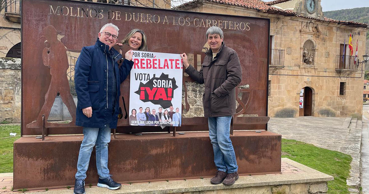 Soria ¡YA! arranca la campaña en Pinares llevando sus propuestas para la gestión de los montes y su protección ante los incendios forestales